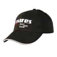 Бейсболка Mares черная, купить в СПб, интернет магазин OKDIVE оборудование для плавания, подводной охоты и дайвинга