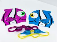 Набор Aropec очки и шапочка, рыбка-клоун, купить в СПб, интернет магазин OKDIVE оборудование для плавания, подводной охоты и дайвинга
