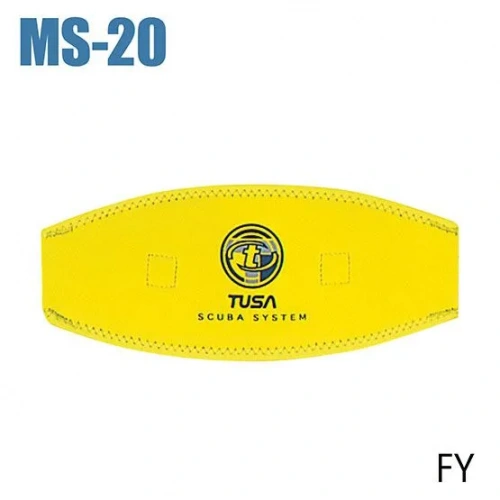 Оголовье ремешка маски Tusa MS-20 Mask Strap, неопрен (Желтый TS MS-20 FY )