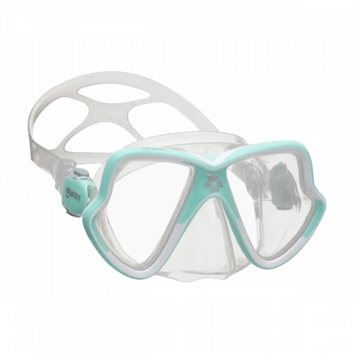Маска Mares X-Vision Mid 2.0 (Прозрачный/Бирюзовый S Цвет стекла: Прозрачный 411067aqua white/clear)