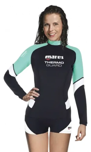 Лонгслив Mares Thermo Guard She Dives 0,5мм, для дайвинга, серфинга, плавания, фридайвинга, подводной охоты, купить в Санкт-Петербурге, магазин OKDIVE, оборудование для дайвинга и подводной охоты