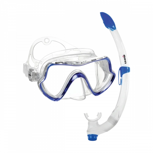 Набор Mares Pure Vision (Прозрачный/Синий  Цвет стекла: Прозрачный 411736reflex blue / clear)