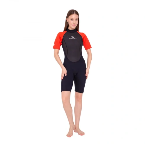 Гидрокостюм Scorpena Hawaii Shorty жен. 3мм (Черный/Красный M S02563)