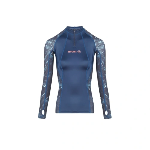 Рашгард Beuchat Atoll LS lady seaweed, лайкра, для дайвинга, серфинга, плавания, фридайвинга, подводной охоты, купить в Санкт-Петербурге, магазин OKDIVE, оборудование для дайвинга и подводной охоты