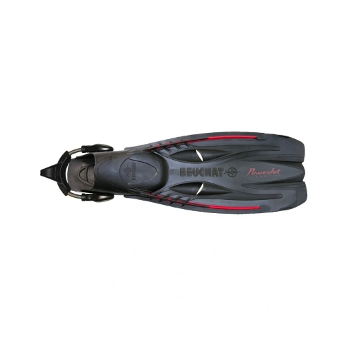 Ласты Beuchat Power Jet регулируемые+Spring Straps (Черный/Красный S 38-40 154171 )