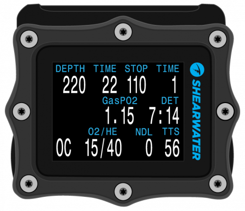 Декомпрессиметр Shearwater Perdix, подводный компьютер, для дайвинга, серфинга, плавания, фридайвинга, подводной охоты, купить в Санкт-Петербурге, магазин OKDIVE, оборудование для дайвинга и подводной охоты