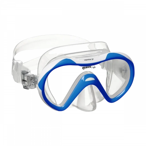 Маска Mares Vento Jr, для детей (Прозрачный/Синий S Цвет стекла: Прозрачный 411240white/clear)