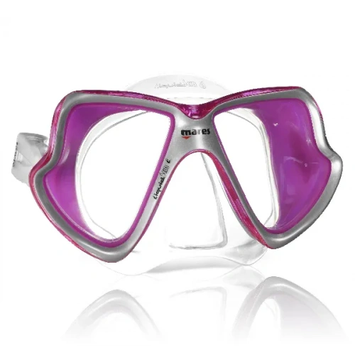 Маска Mares Liquidskin X-Vision Mid (Прозрачный/Розовый M Цвет стекла: Прозрачный 411029BXCPKPK)